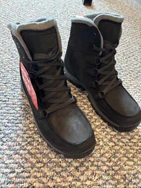 Timberland Men's Black Lace-Up Cold-Weather Boots